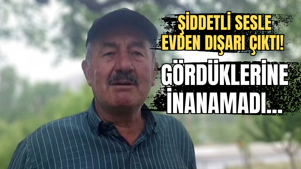 Şiddetli sesle evden dışarı çıktı! Gördüklerine inanamadı...