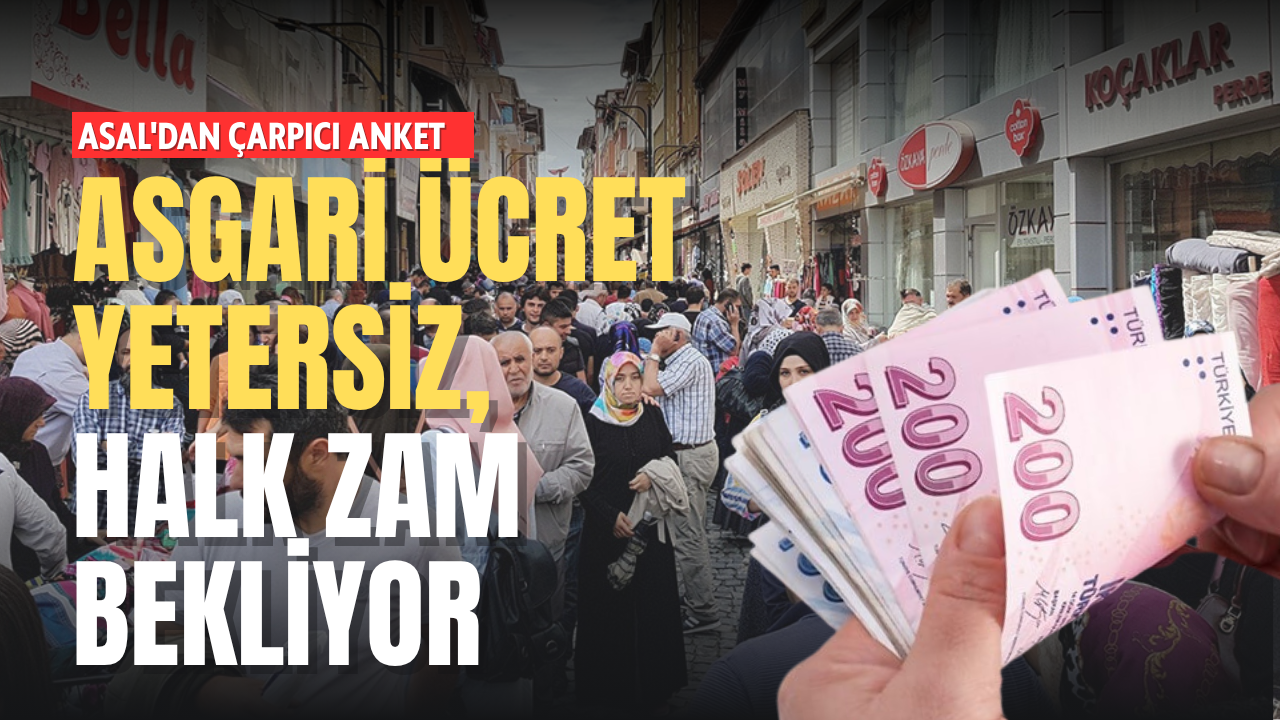 ASAL'dan Çarpıcı Anket: Asgari Ücret Yetersiz, Halk Zam Bekliyor