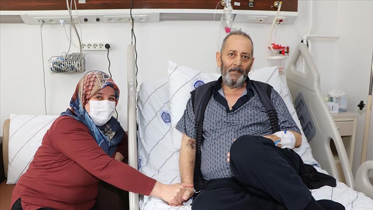 Oğlunun ciğeriyle hayata tutundu