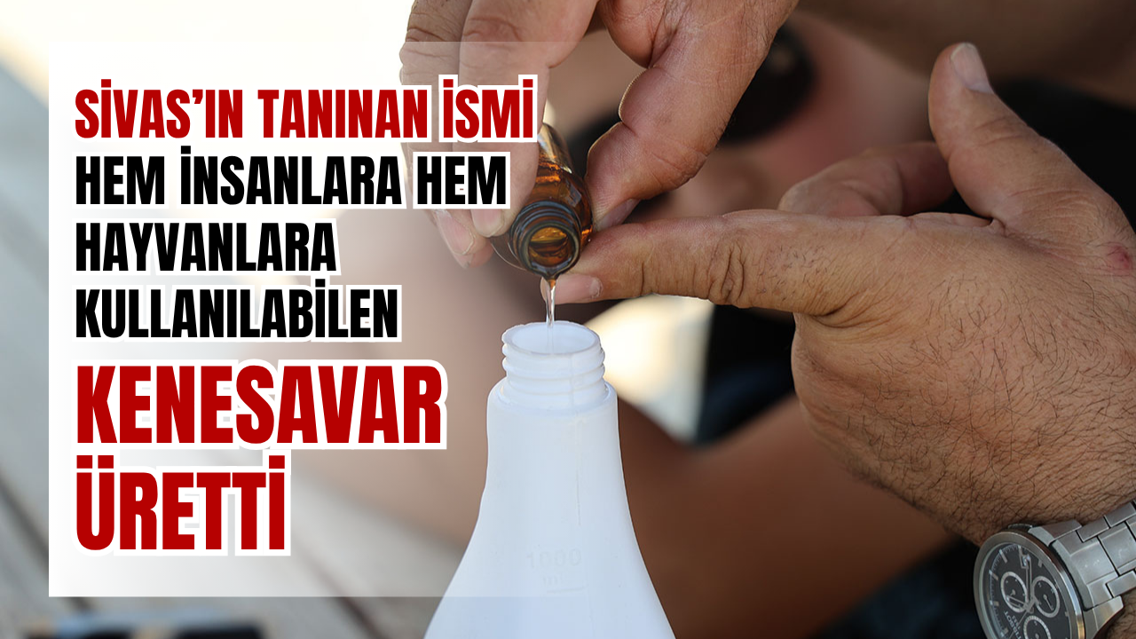 Hem insanlara hem hayvanlara kullanılabilen kenesavar üretti