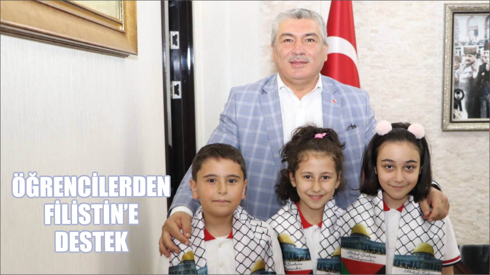 Öğrencilerden  Filistin'e destek