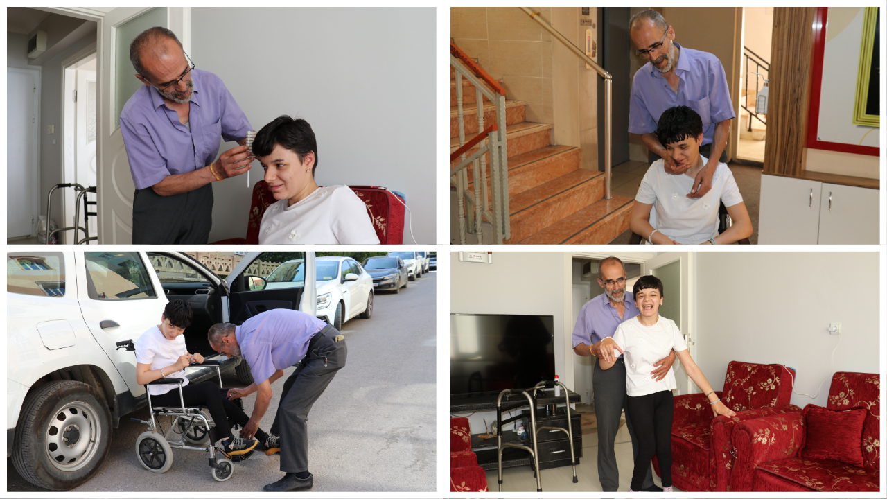 Serebral Palsili Kızına Hem Anne Hem Baba Oldu