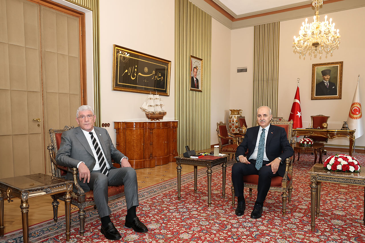 TBMM Başkanı Kurtulmuş, Dervişoğlu'nu kabul etti
