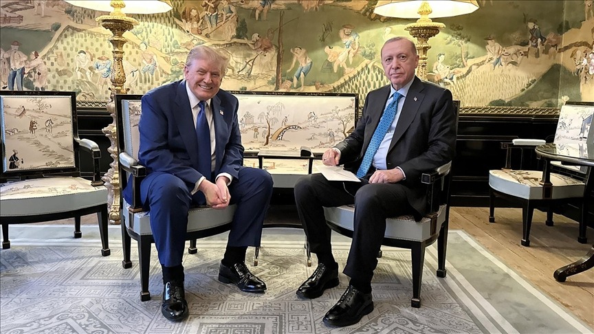Erdoğan, Trump'la görüştü!