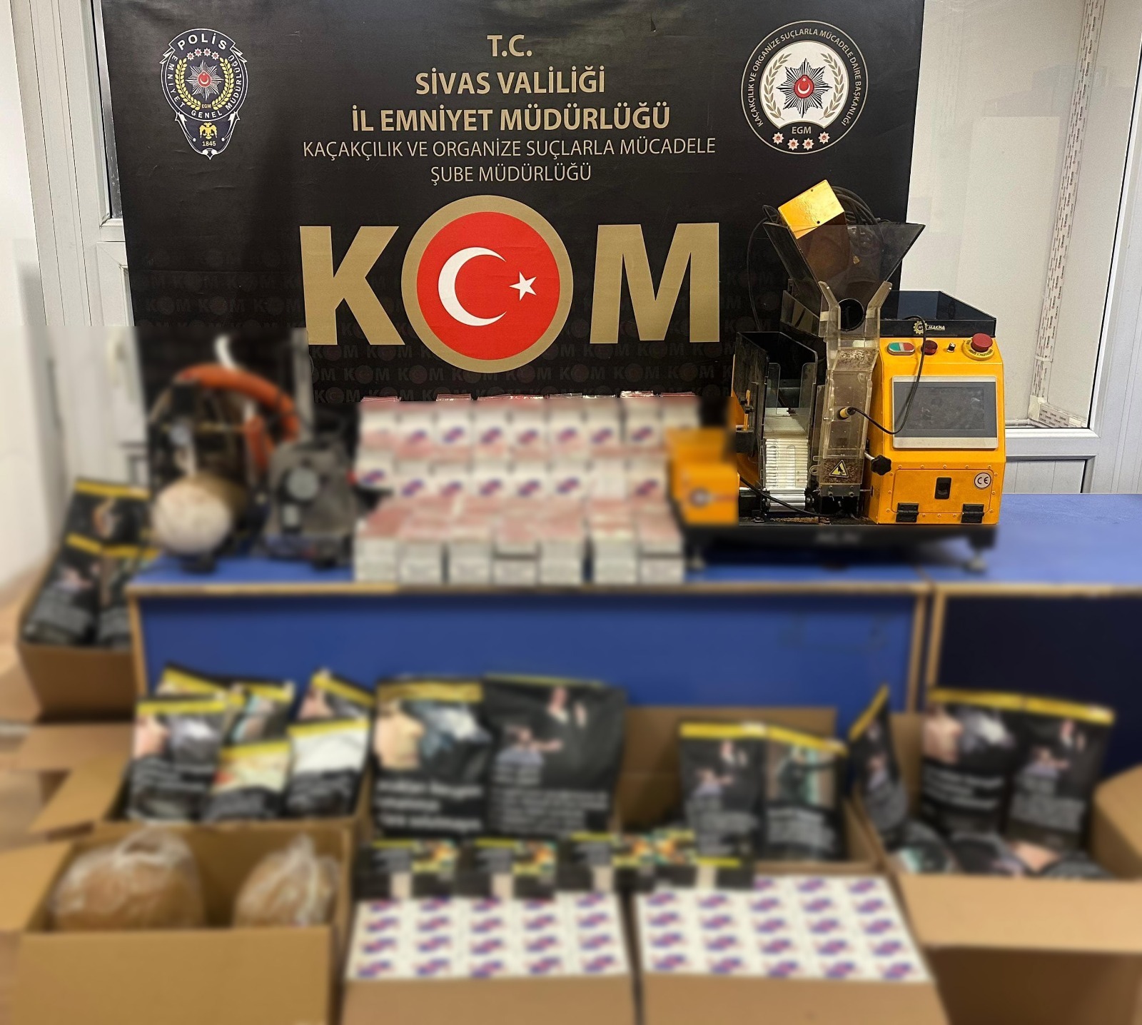 Sivas'ta Kaçak Tütüne Büyük Darbe! 5 Gözaltı