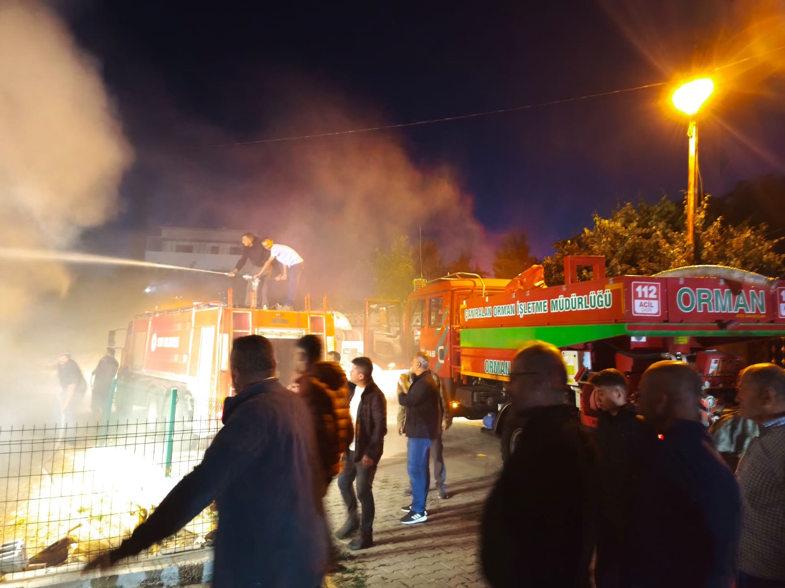 Sivas'ta yufka üretim tesisinde yangın çıktı
