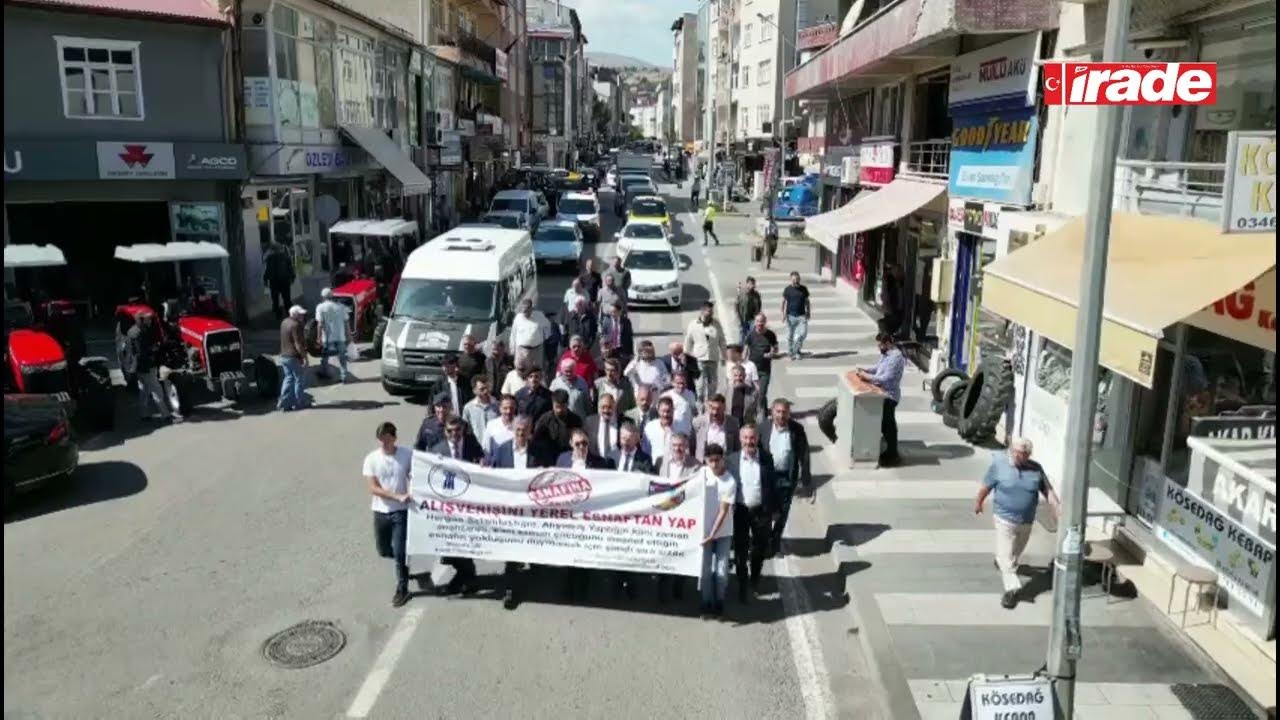 Suşehri'nde Esnafa Destek Yürüyüşü