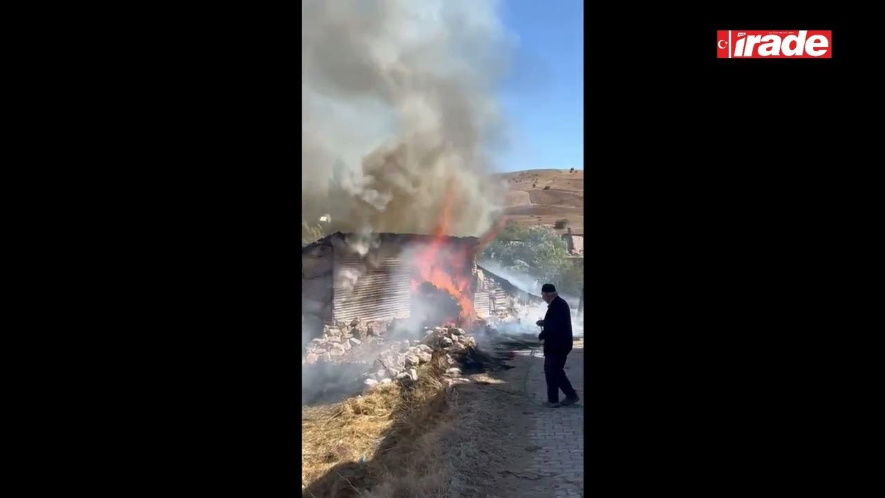 Sivas'ın Adamfakı Köyünde Yangın!