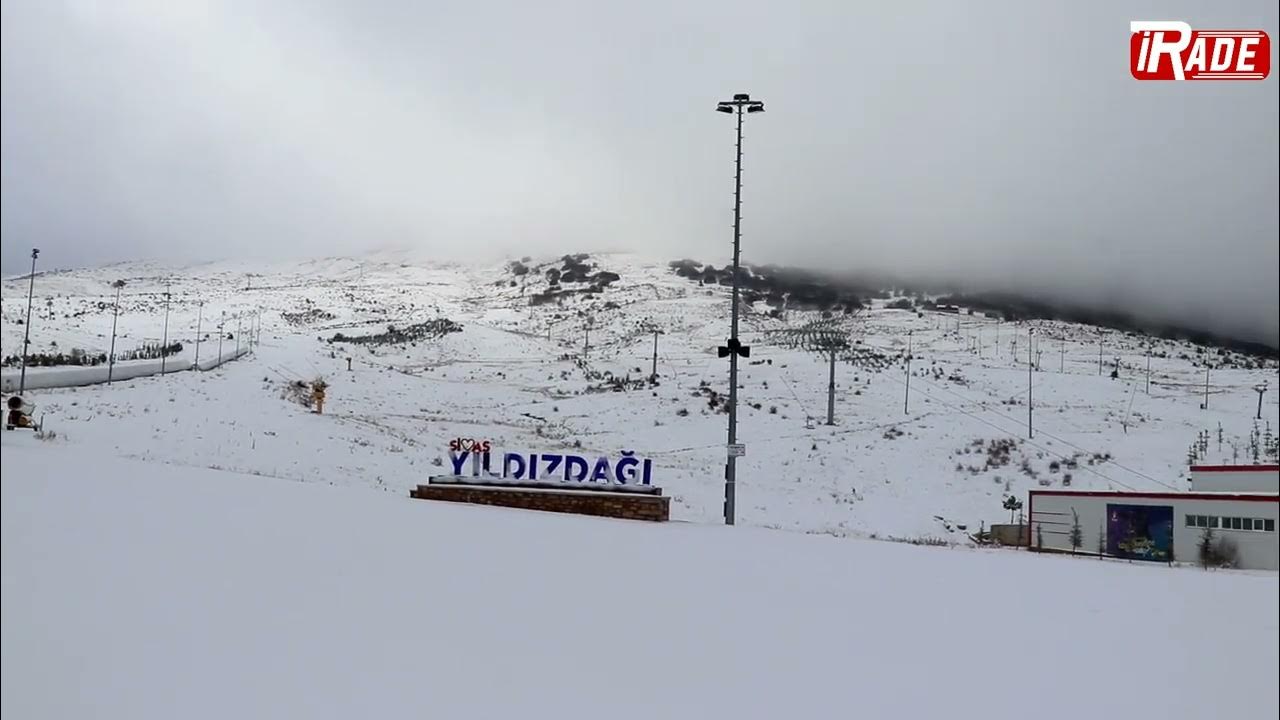 Kayakseverlere Müjde! Yıldızdağı'na Kar Yağdı