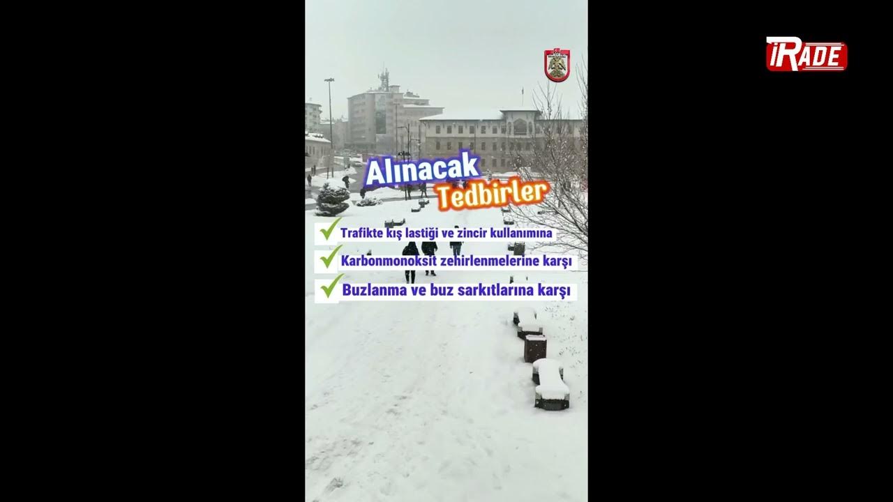 Sivas’ta Yarına Dikkat! Tedbirli Olun