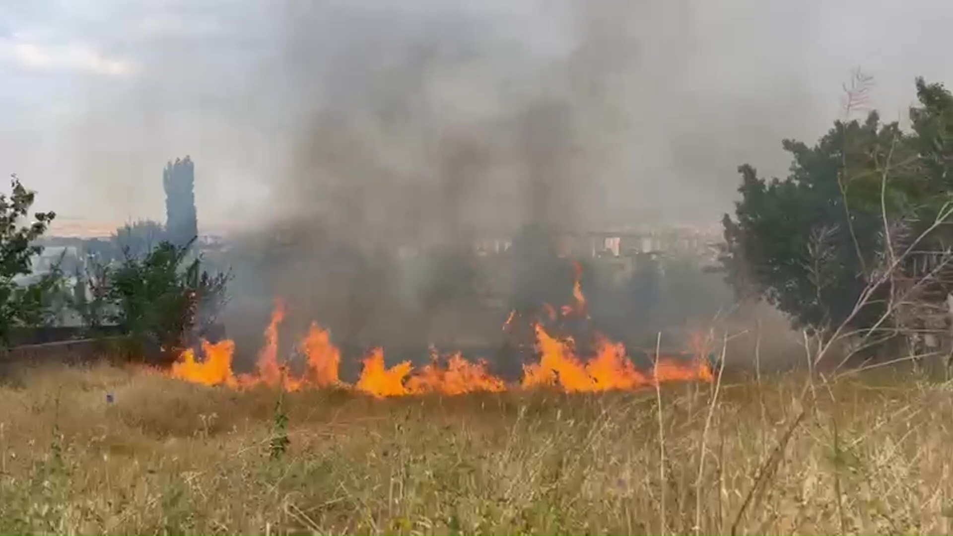 Sivas'ta bir mahallede yangın çıktı!