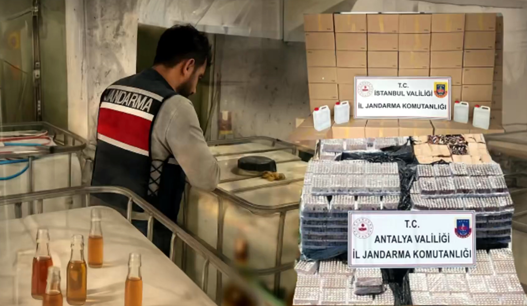 Sivas'ta sahte alkol operasyonu!