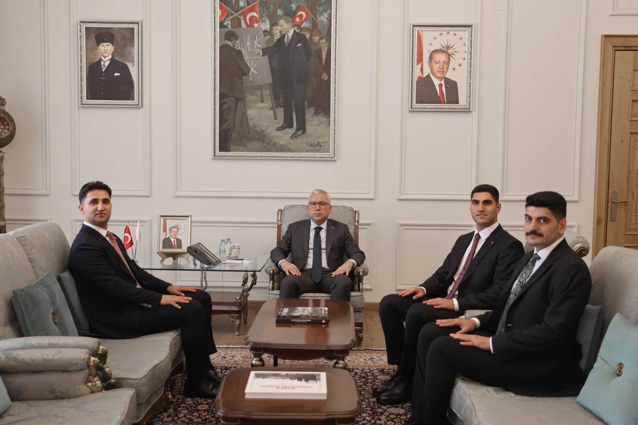 Yeni Kaymakamlardan Şimşek’e ziyaret