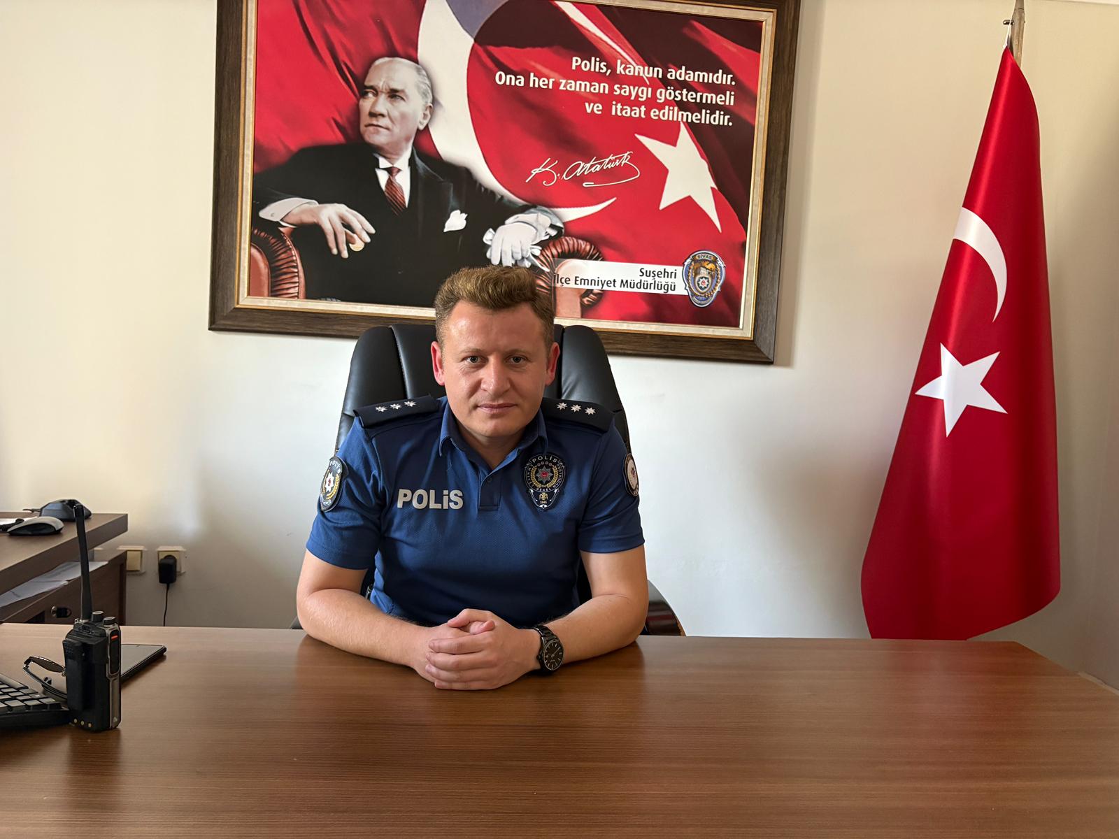 Suşehri İlçe Emniyet Müdürü Güzel görevine başladı