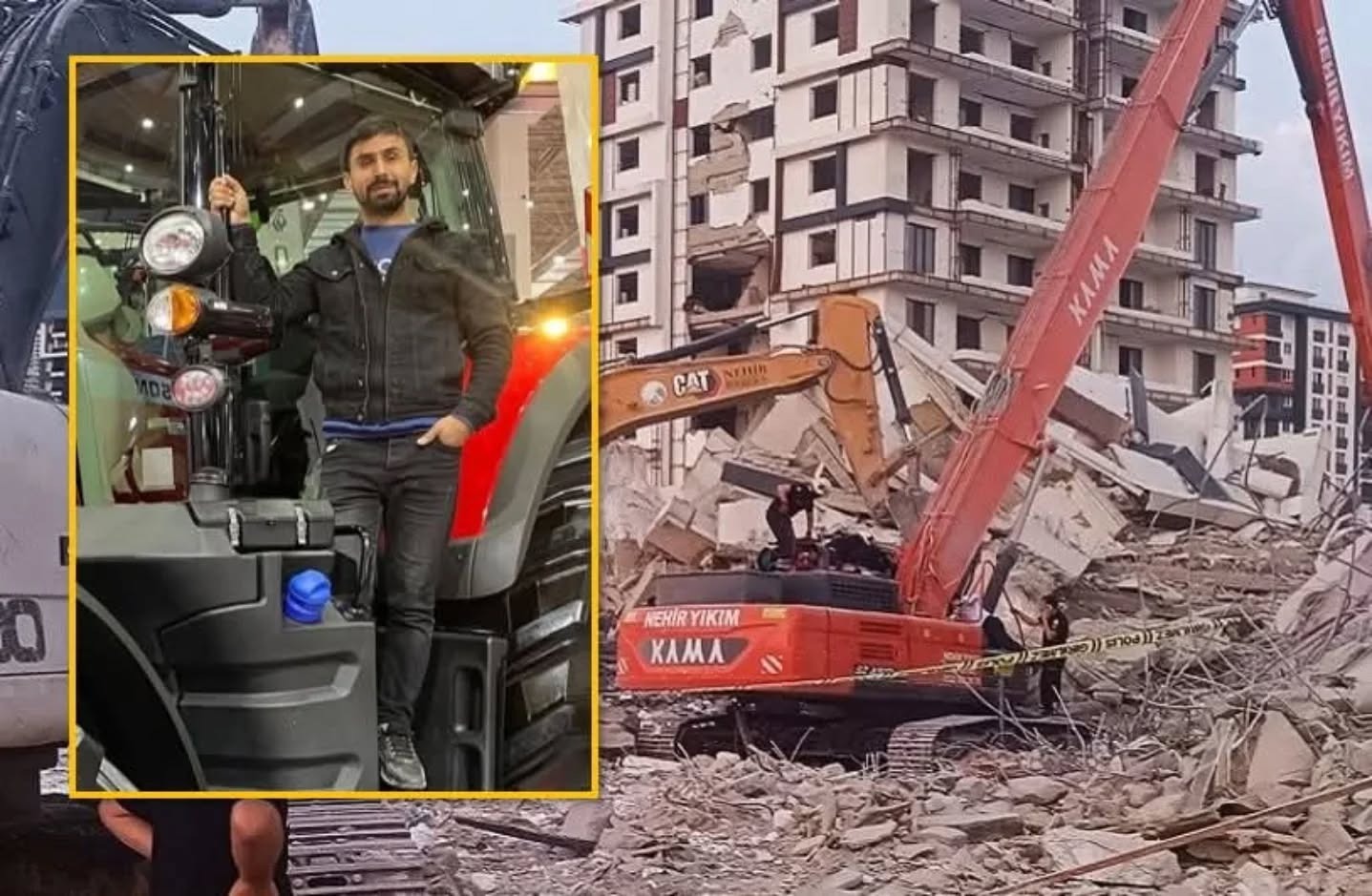 Sivaslı operatör 15 katlı binanın altında kaldı!