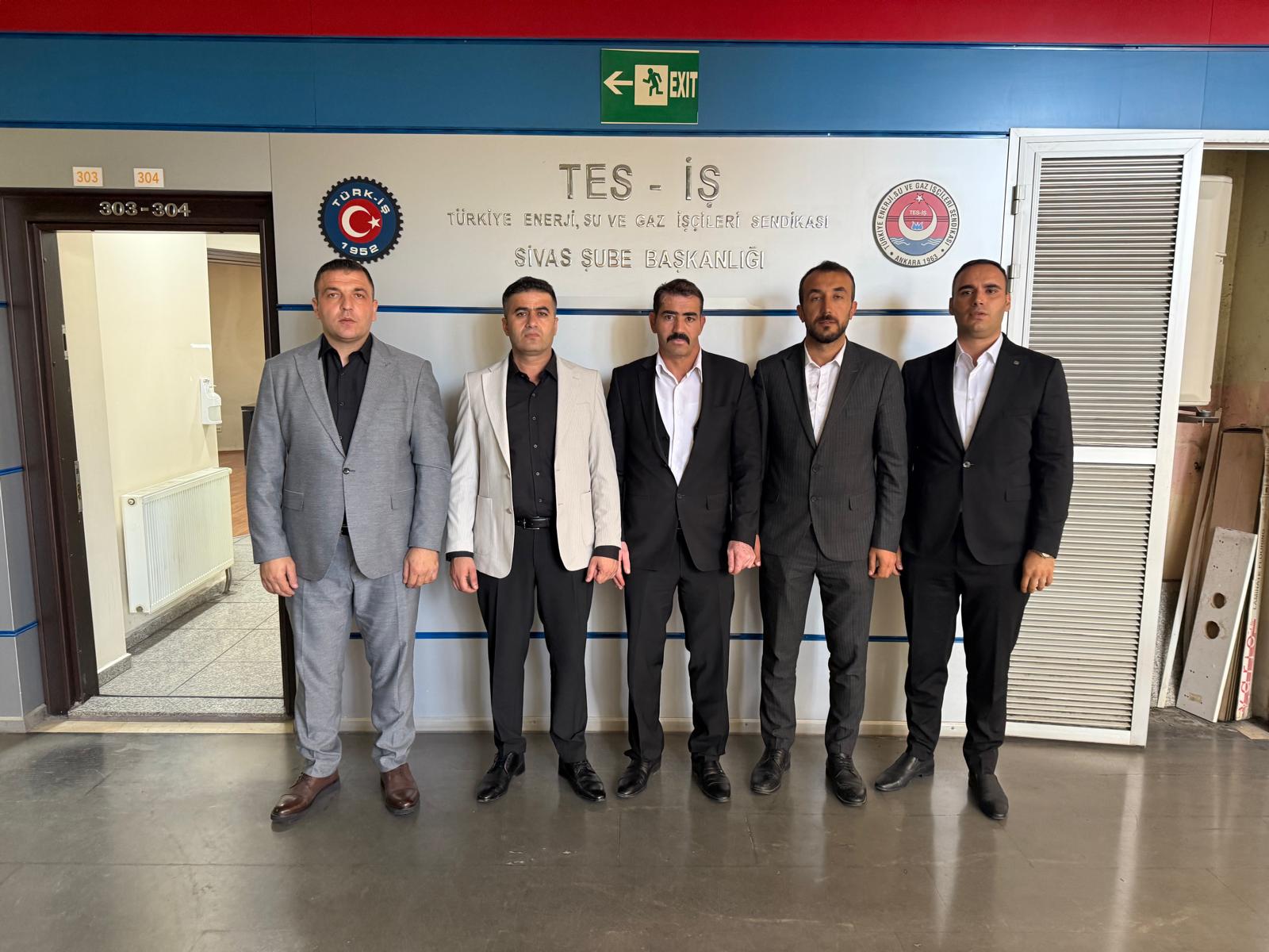 Tes-İş Sivas Şubesi’nde yeni dönem