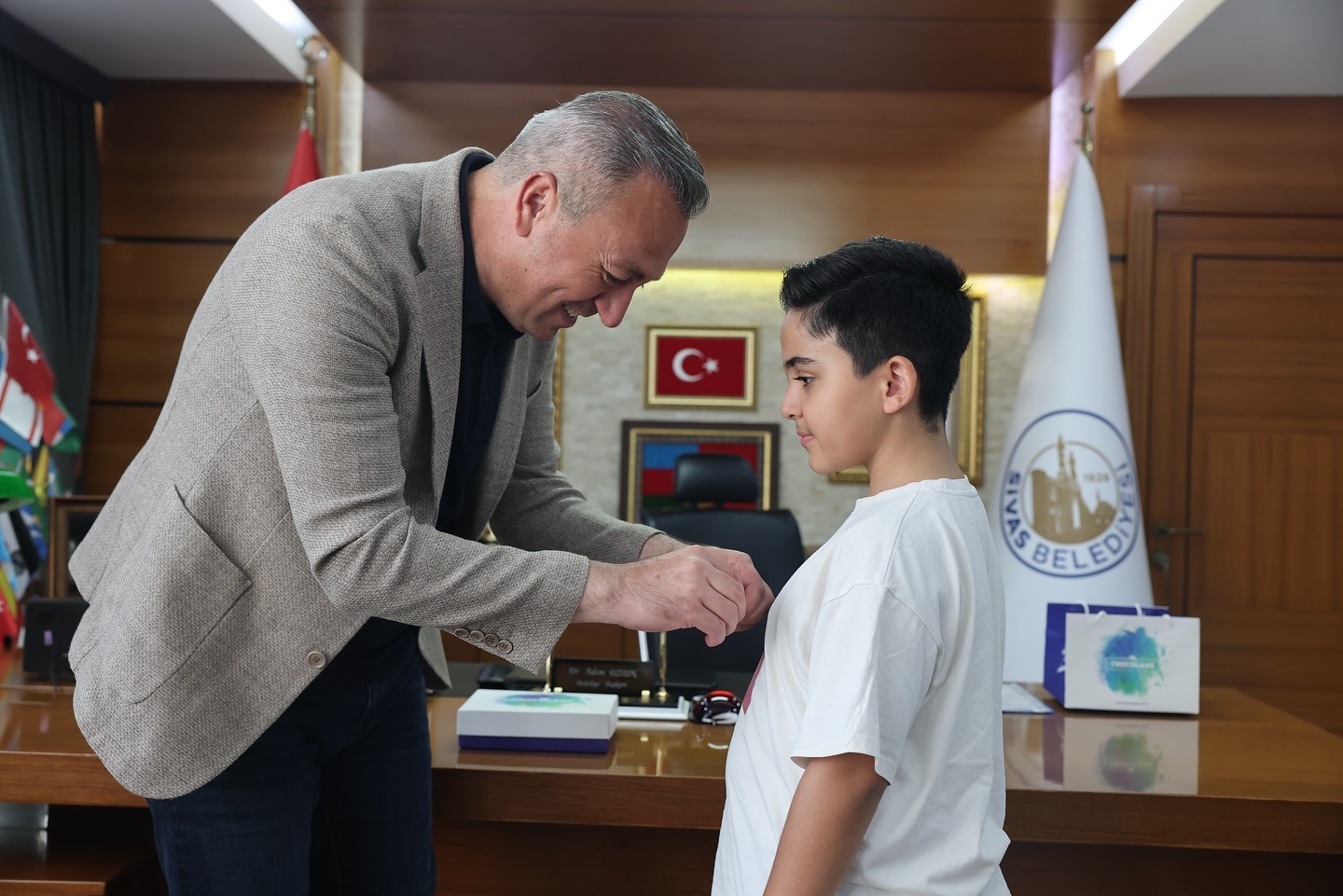 Sivaslı minik mucitten geri dönüşüm robotu