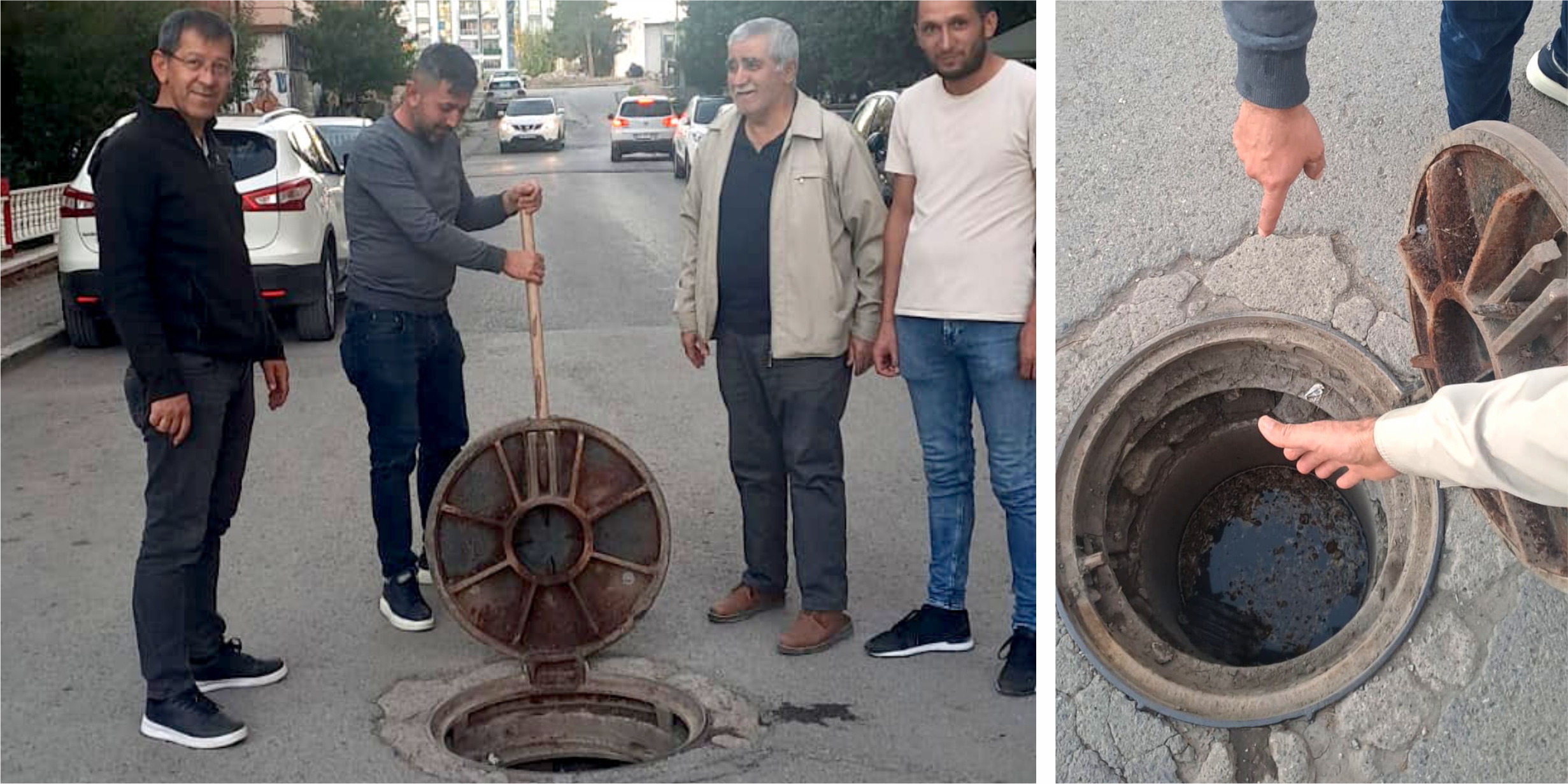 Sivas'ta kanalizasyon tıkandı evleri su bastı!