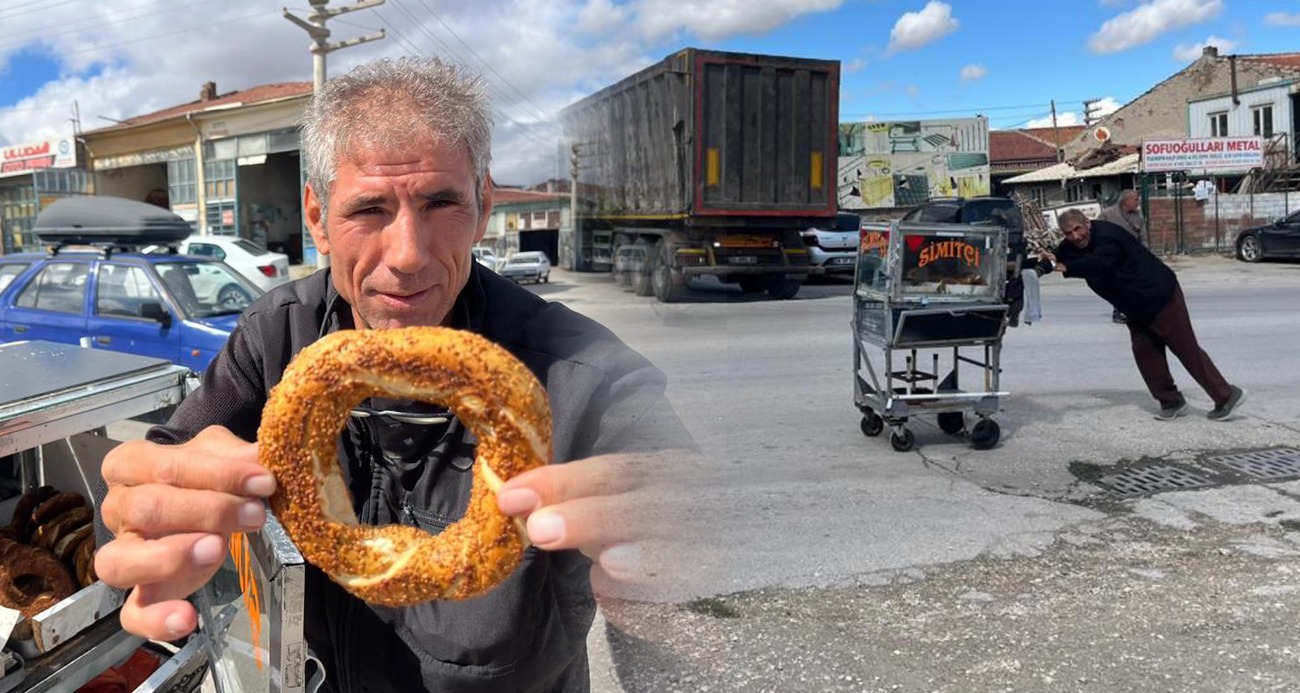 Simit satarak 4 çocuğunu okutuyor!