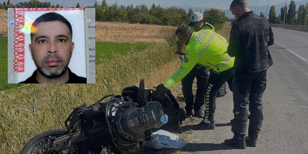 Rus motosikletli Sivas yolunda öldü!