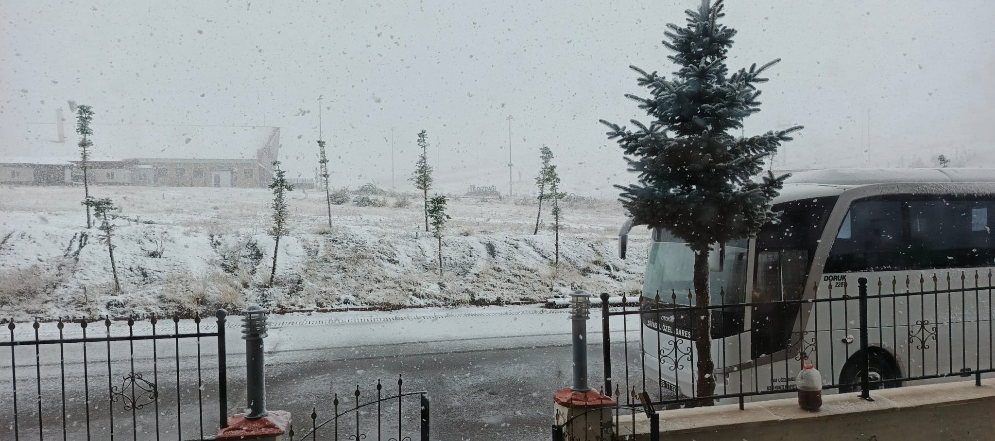 Sivas'ta mevsimin ilk karı yağdı!
