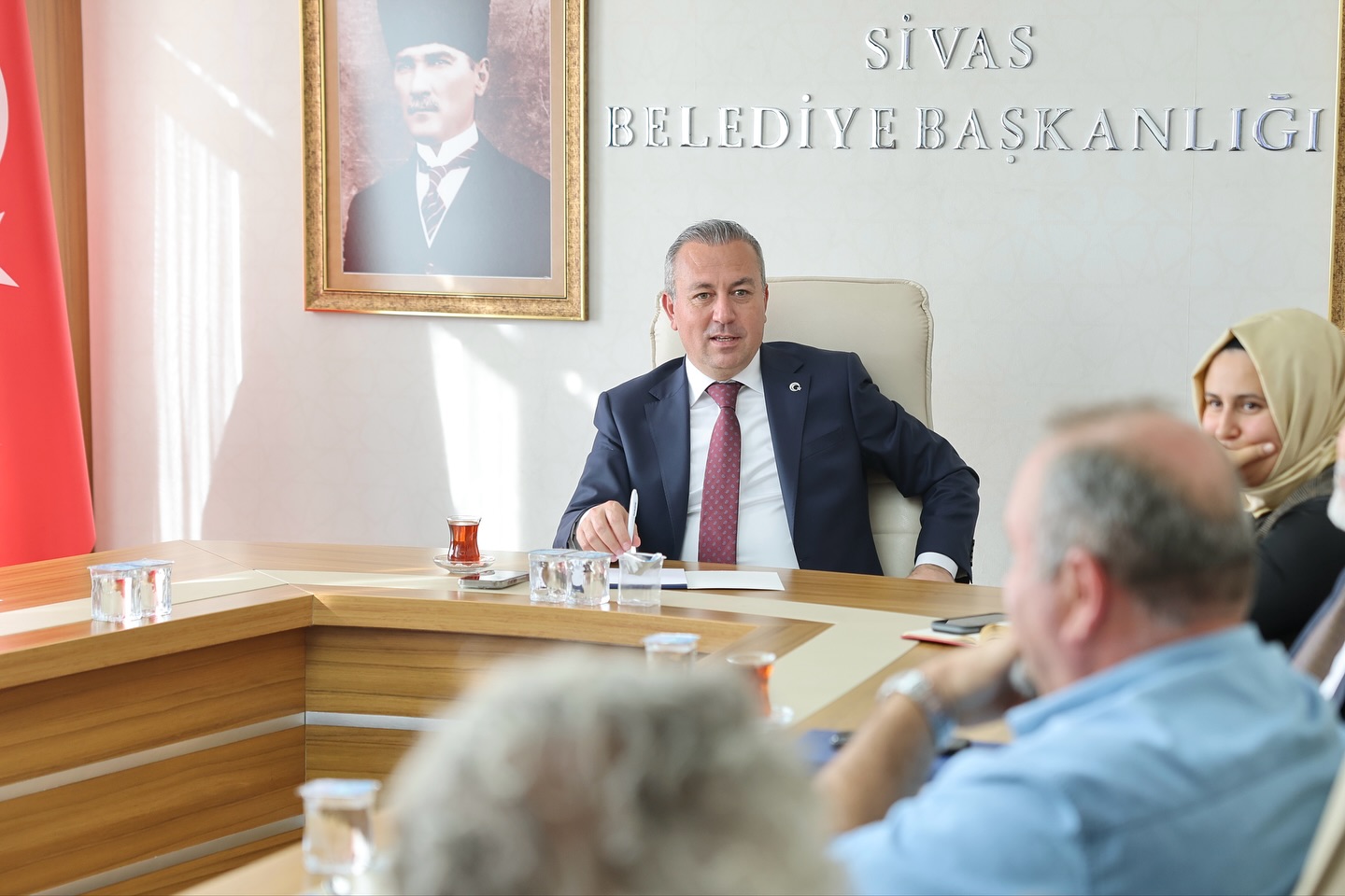 Sivas'ta heyelan riski  masaya yatırıldı