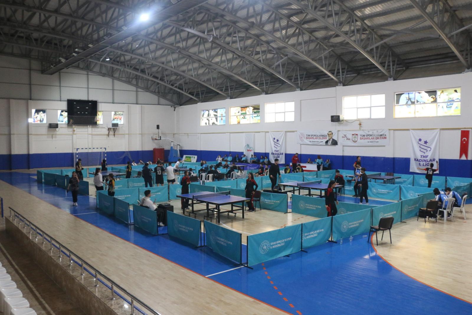 Sivas’ta masa tenisi fırtınası esecek