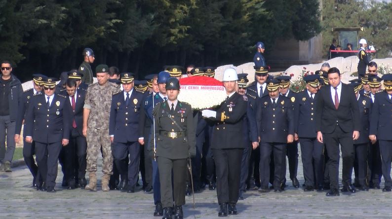 Emniyet teşkilatı, Anıtkabir'i ziyaret etti