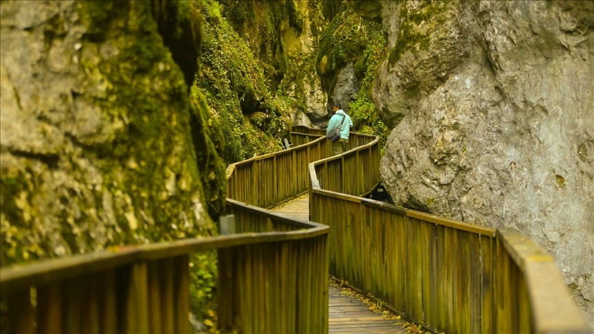 Bu kanyonun içinden sonbahar geçiyor