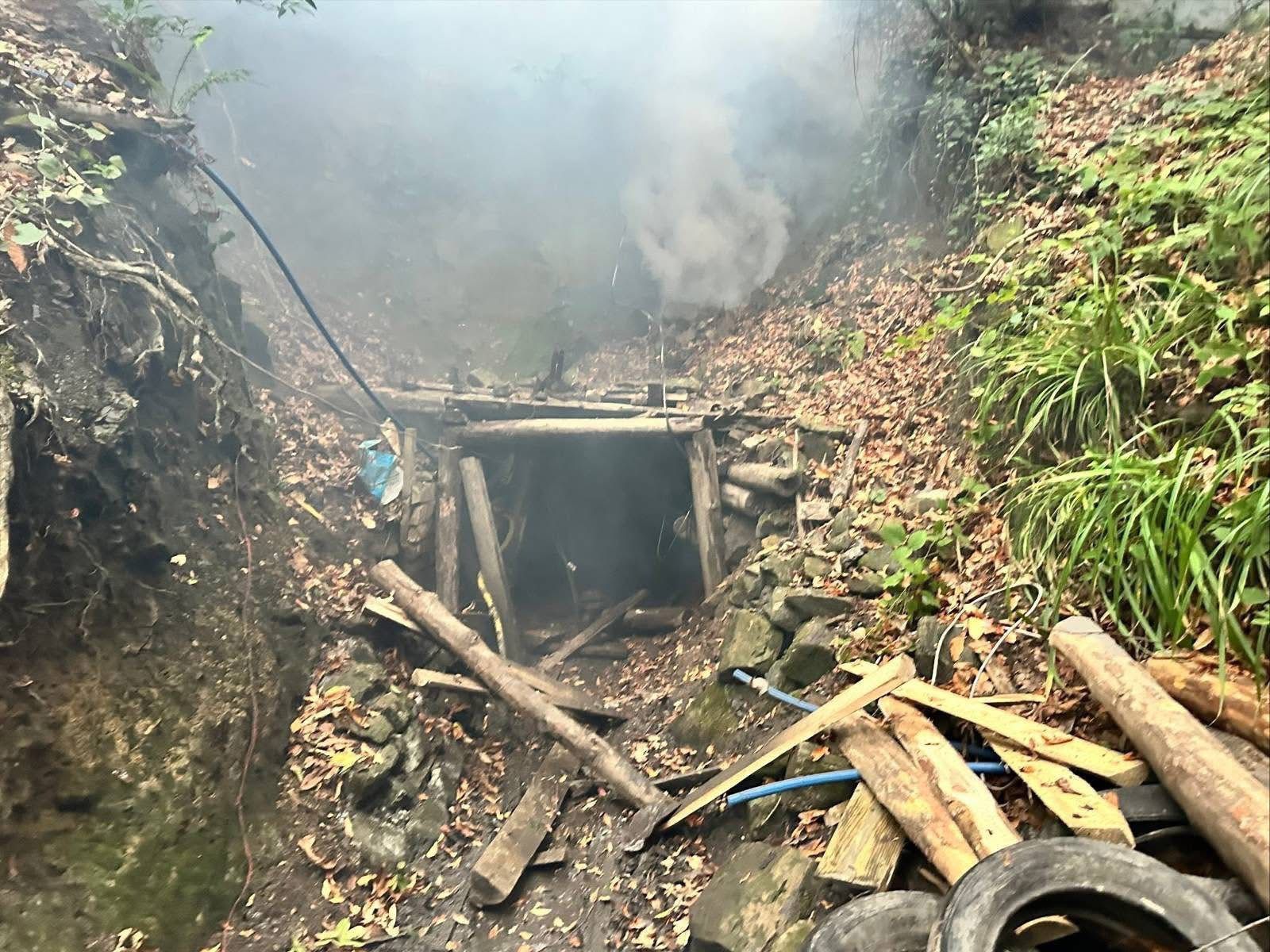 9 kaçak maden ocağı imha edildi