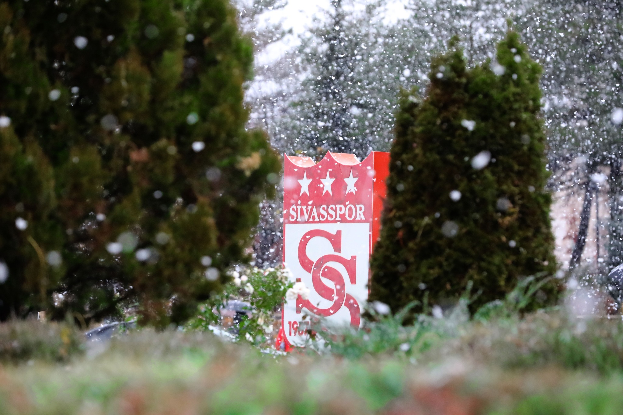 Sivas'tan kar manzaraları