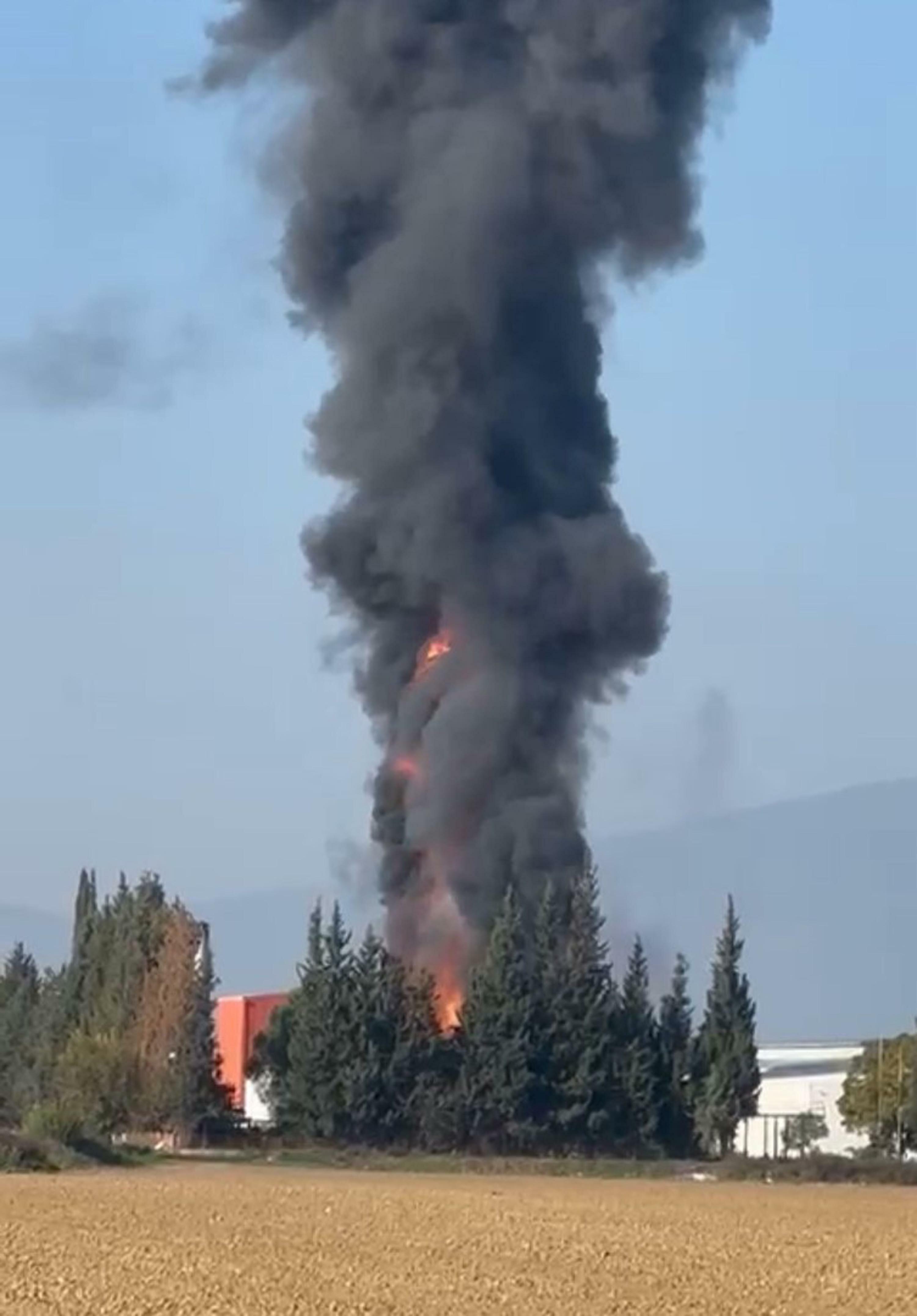 Salça fabrikasında yangın çıktı!