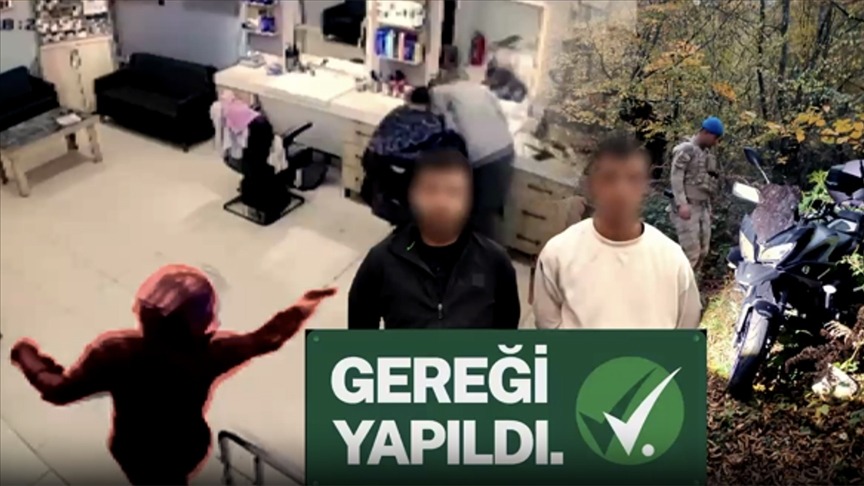 Sinop'ta berber dükkanına silahla saldıran iki zanlının yakalandı