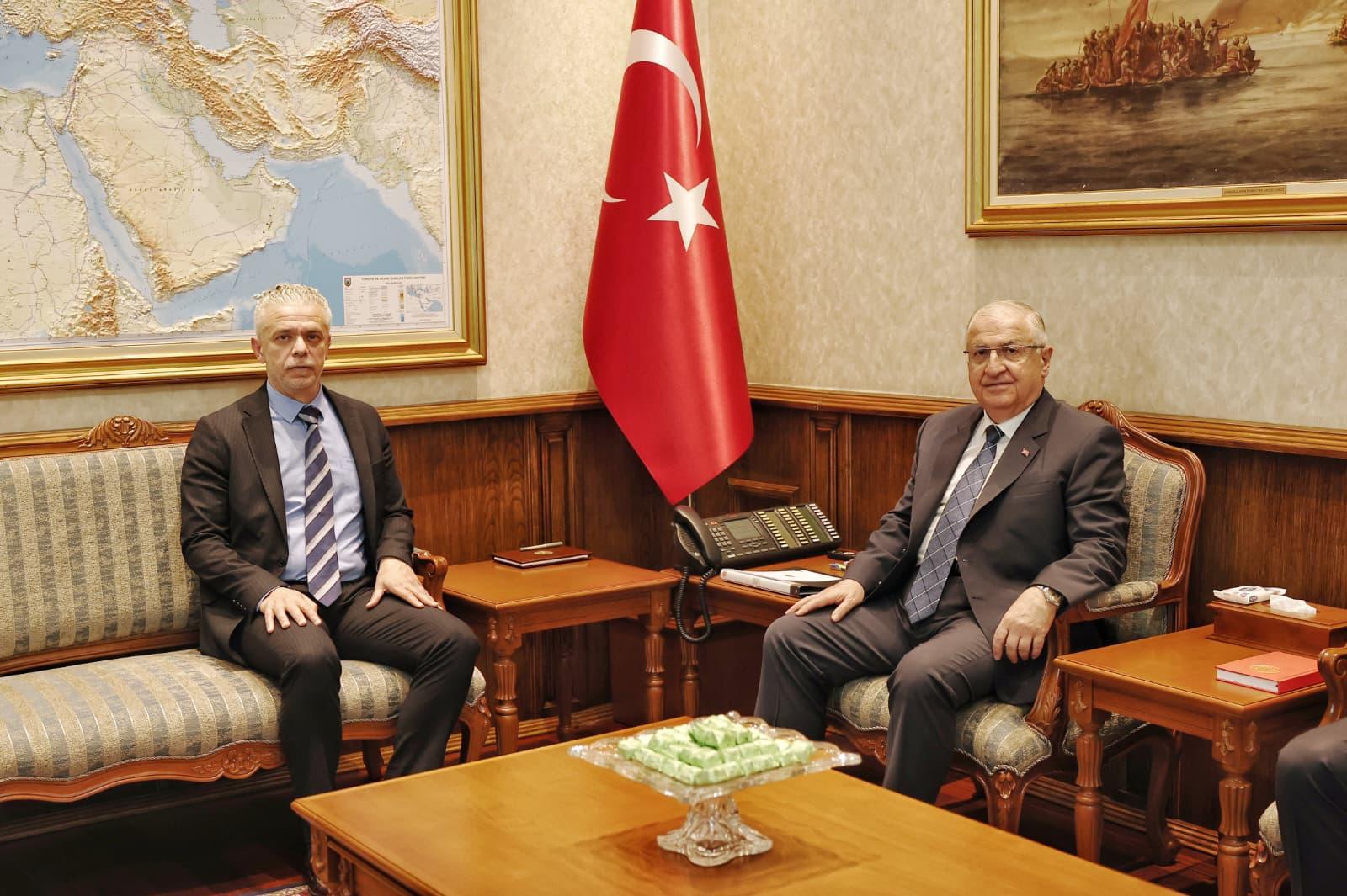 Bakan Güler, KKTC Büyükelçisi Korukoğlu'nu kabul etti