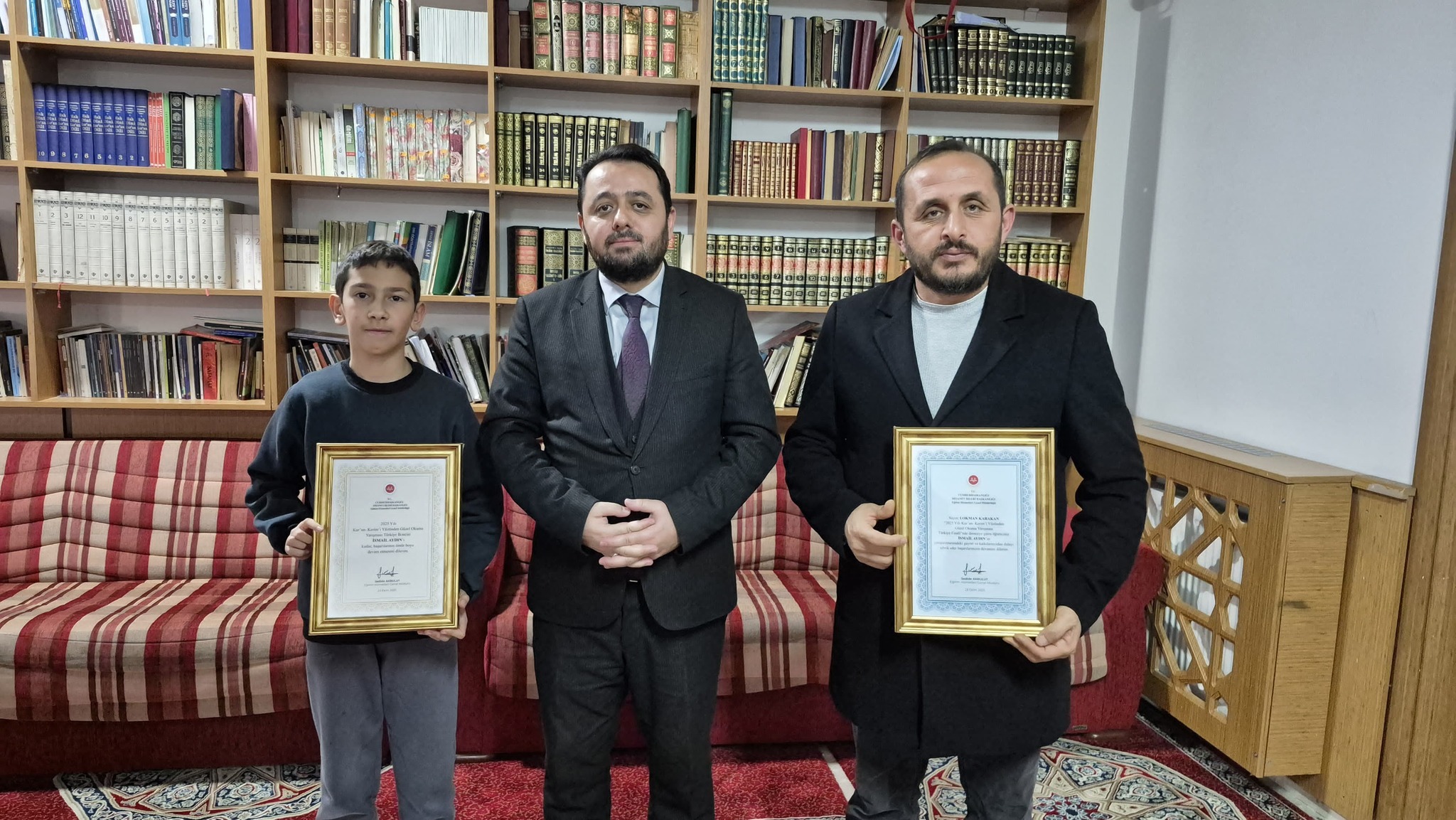 Başarılı öğrenciye teşekkür belgesi