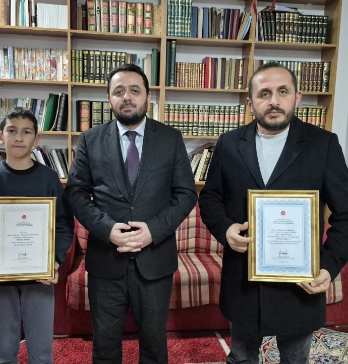 Başarılı öğrenciye teşekkür belgesi