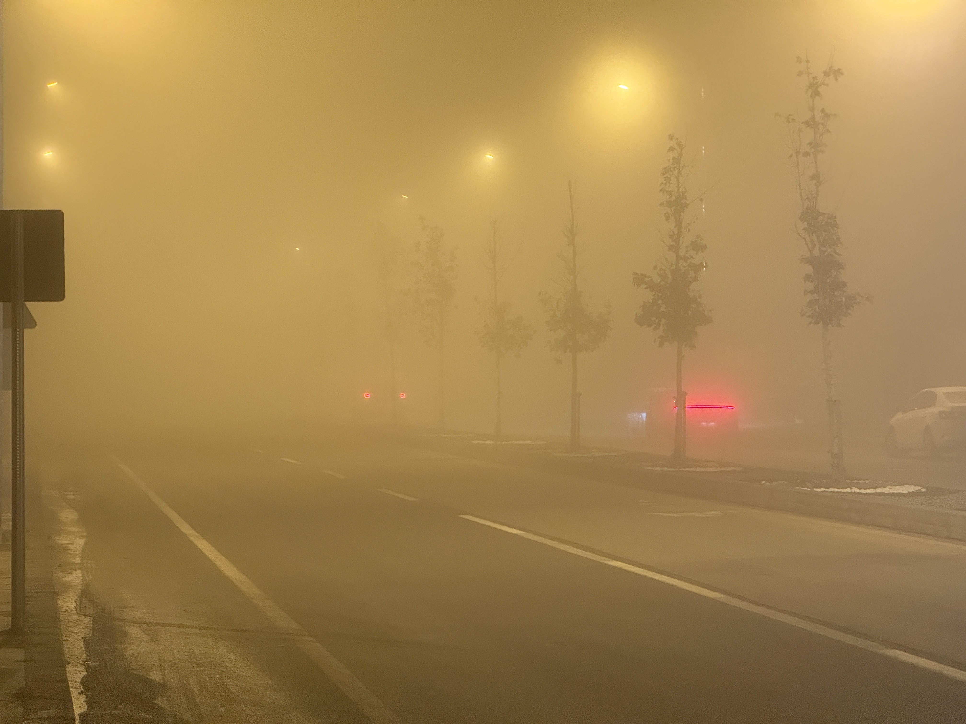 Sivas yoğun sise gömüldü