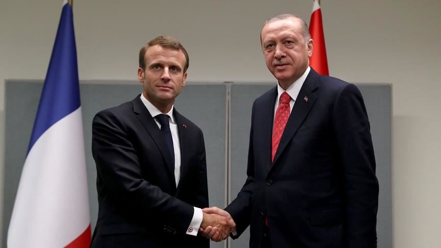 Erdoğan, Fransa Cumhurbaşkanı Macron ile görüştü