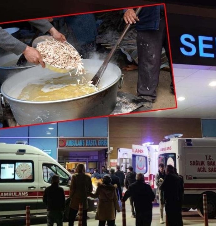 Tavuk-pilav yiyen 30 kişi hastanelik oldu!