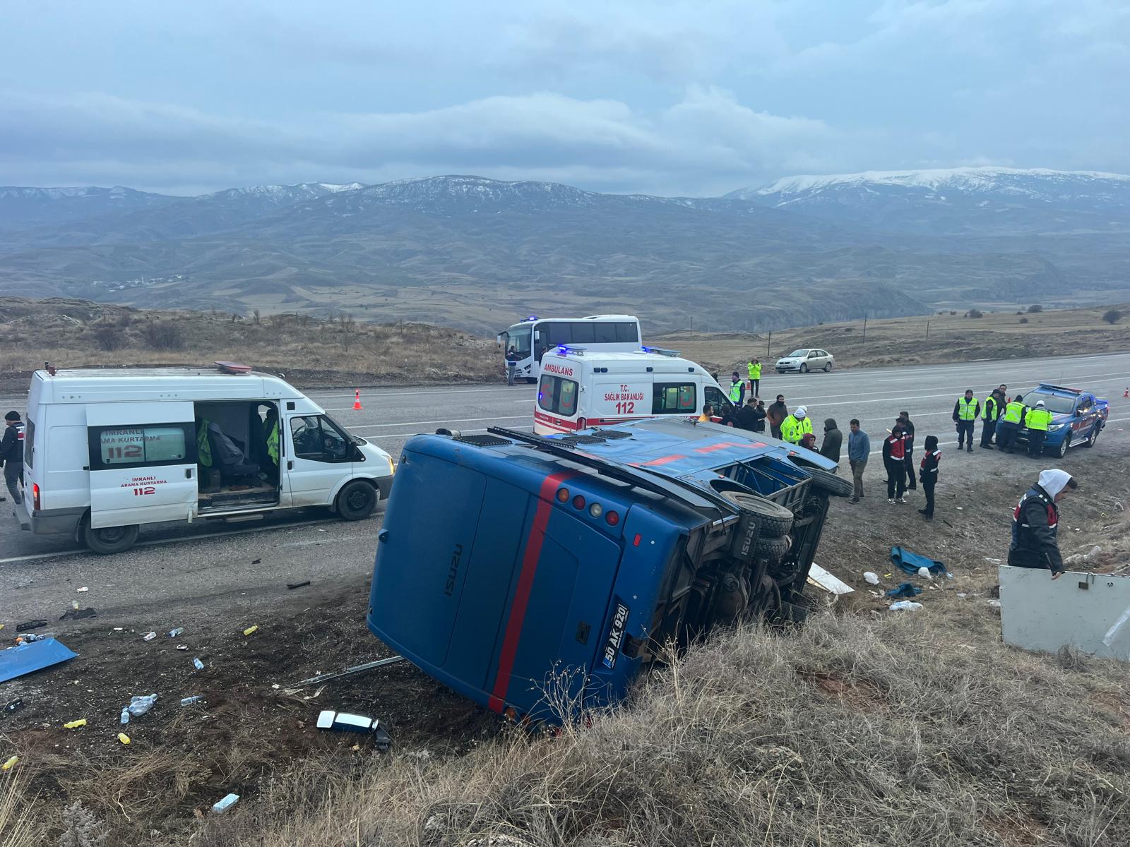 Sivas’ta korkutan kaza sonrası iyi haber: 8 kişi taburcu edildi