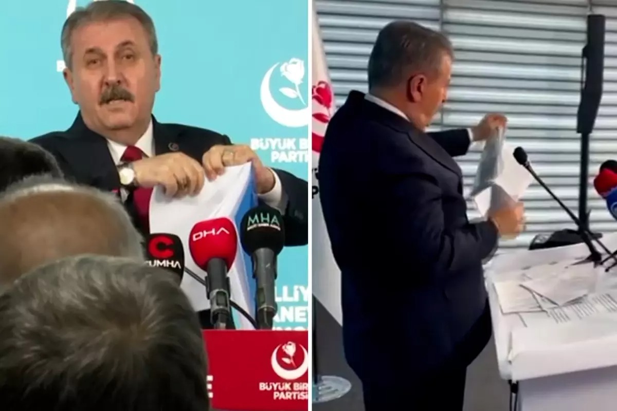 Destici ortalığı karıştırdı! DEM raporunu Kameraların önünde böyle yırttı!