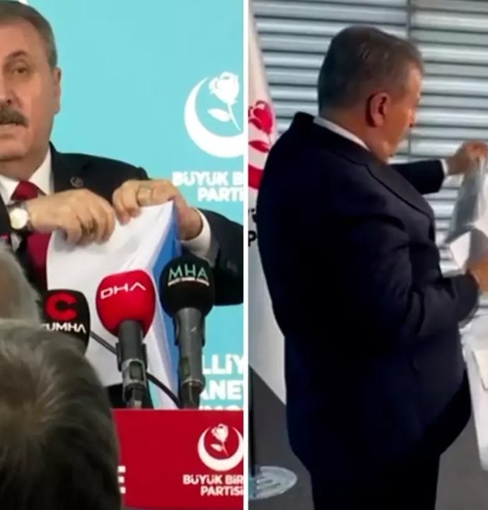Destici ortalığı karıştırdı! DEM raporunu Kameraların önünde böyle yırttı!