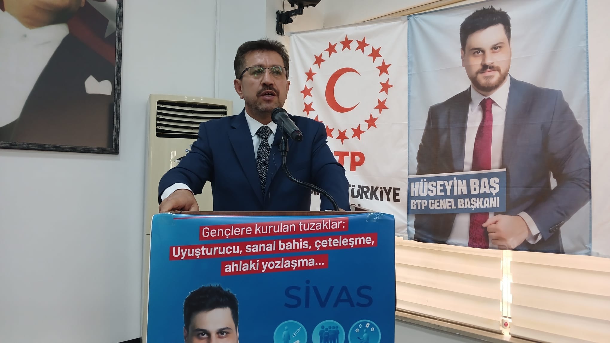 BTP Sivas İl Başkanı Aslan: Emekli ve dar gelirli yine mağdur edildi