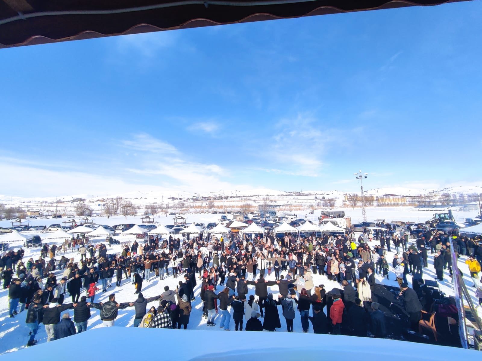 Akıncılar'da kış festivali renkli görüntülere sahne oldu