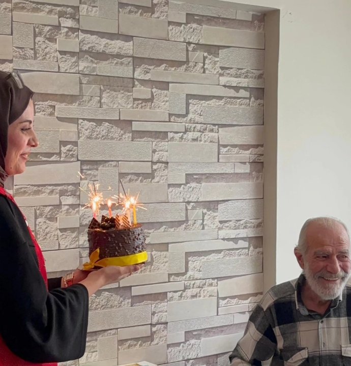 Sivas'ta şehit babasına doğum günü sürprizi