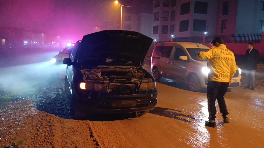 Polisten kaçan alkollü sürücü, kaza yapınca yakalandı