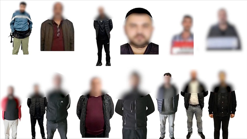 Kırmızı bültenle aranan 13 şüpheli ile ulusal seviyede aranan 1 kişi yakalandı