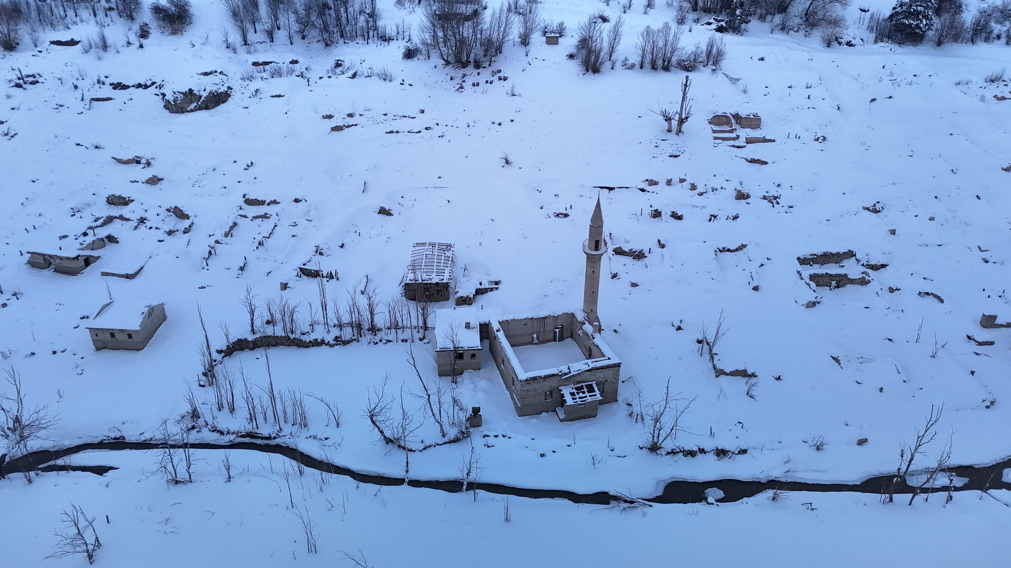Bir zamanlar sular altındaydı, şimdi kar altında