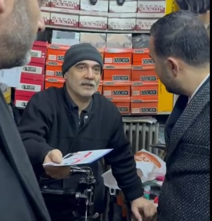 BTP’den Terziler Çarşısı’nda esnaf ziyareti:  Esnaf ayakta kalma mücadelesi veriyor