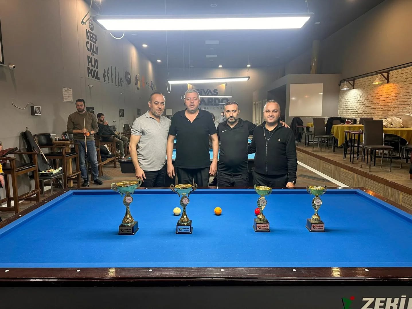 Sivas’ta 3 bant bilardo heyecanı